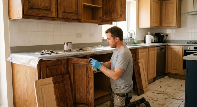 Cupboard Refinishing in Bloomington, IN
