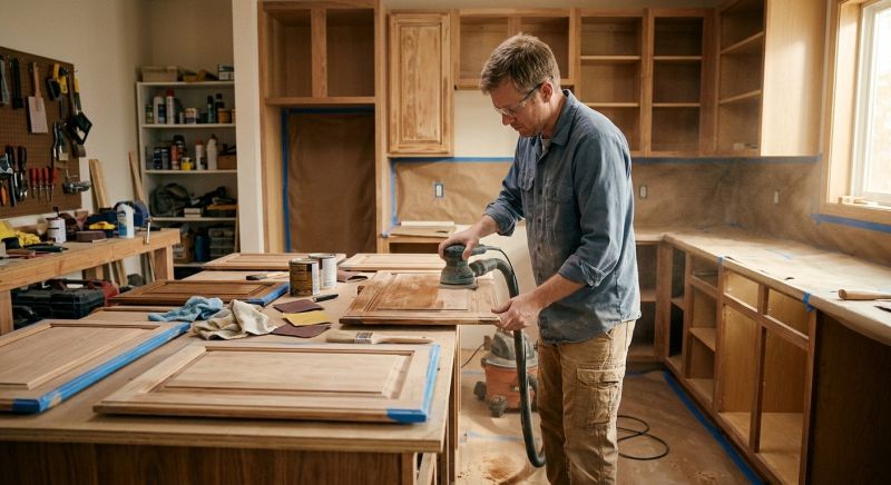 Wood Cabinet Refinishing in Muncie, IN