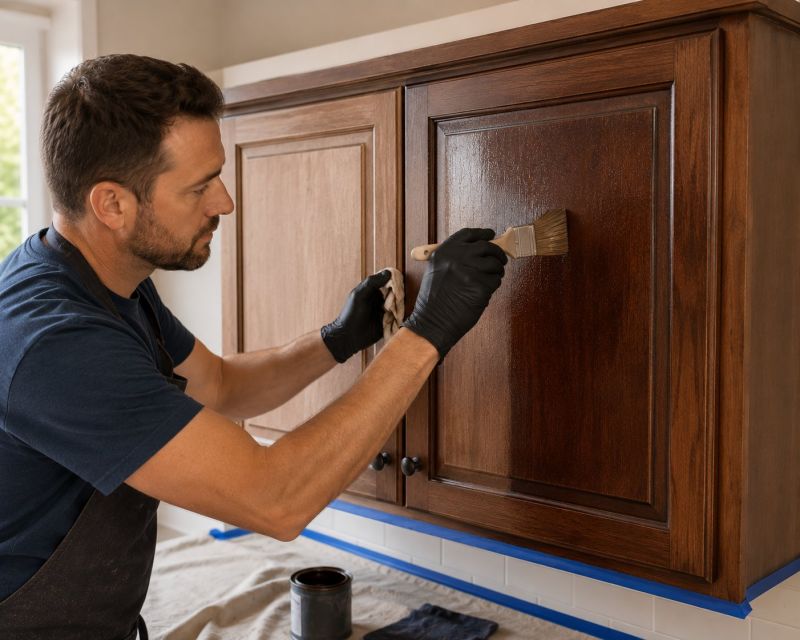 Wood Cabinet Refinishing in Muncie, IN